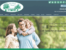 Tablet Screenshot of oakfamilydental.com